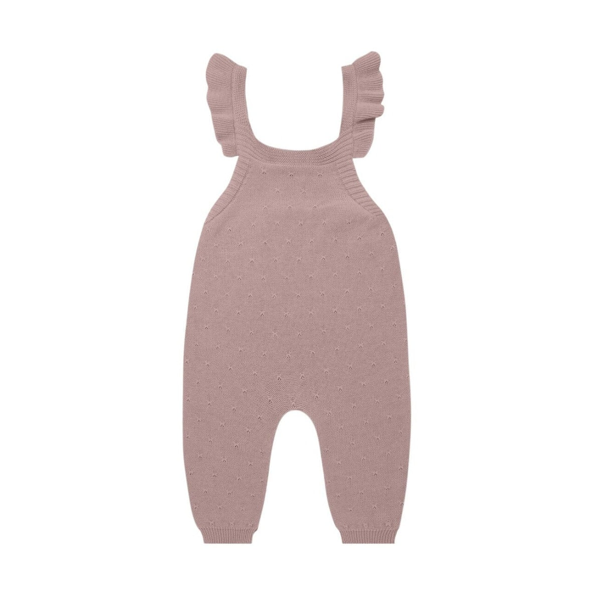 Pointelle knit overalls - Lilac