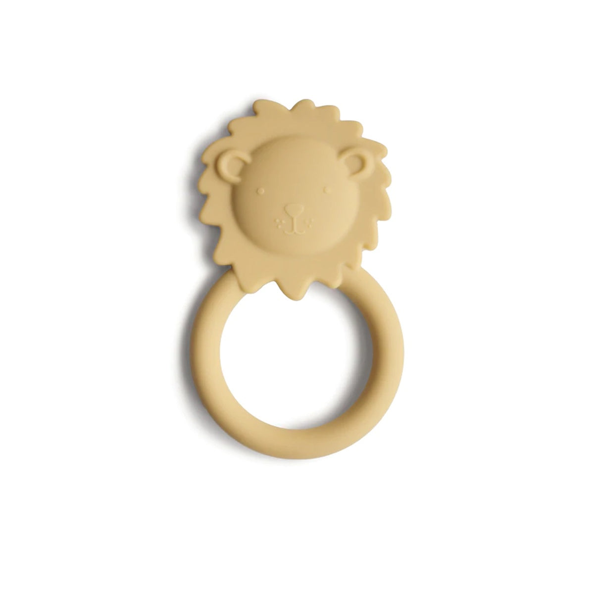 Mushie Lion Teether - Soft Yellow