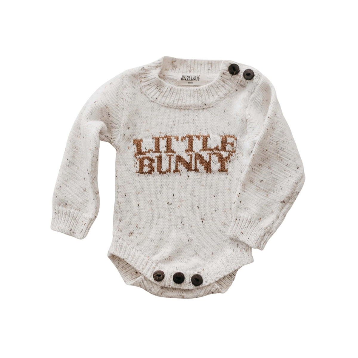 Little Bunny Oatmeal Knit Romper