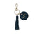 Single Tassel Keyring - Navy