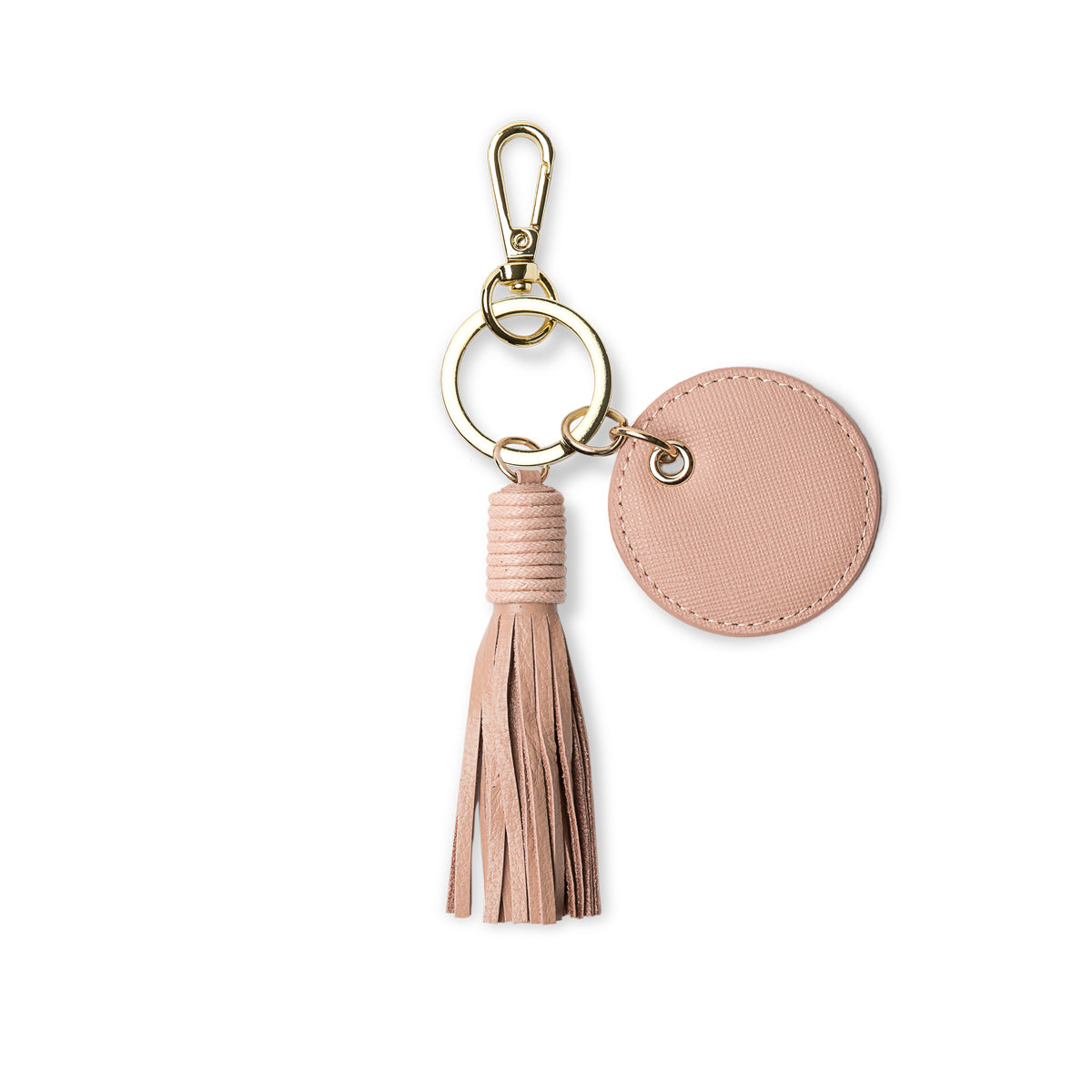 Single Tassel Keyring - Taupe