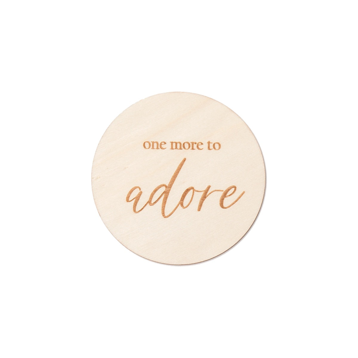 Milestone Card - One more to adore