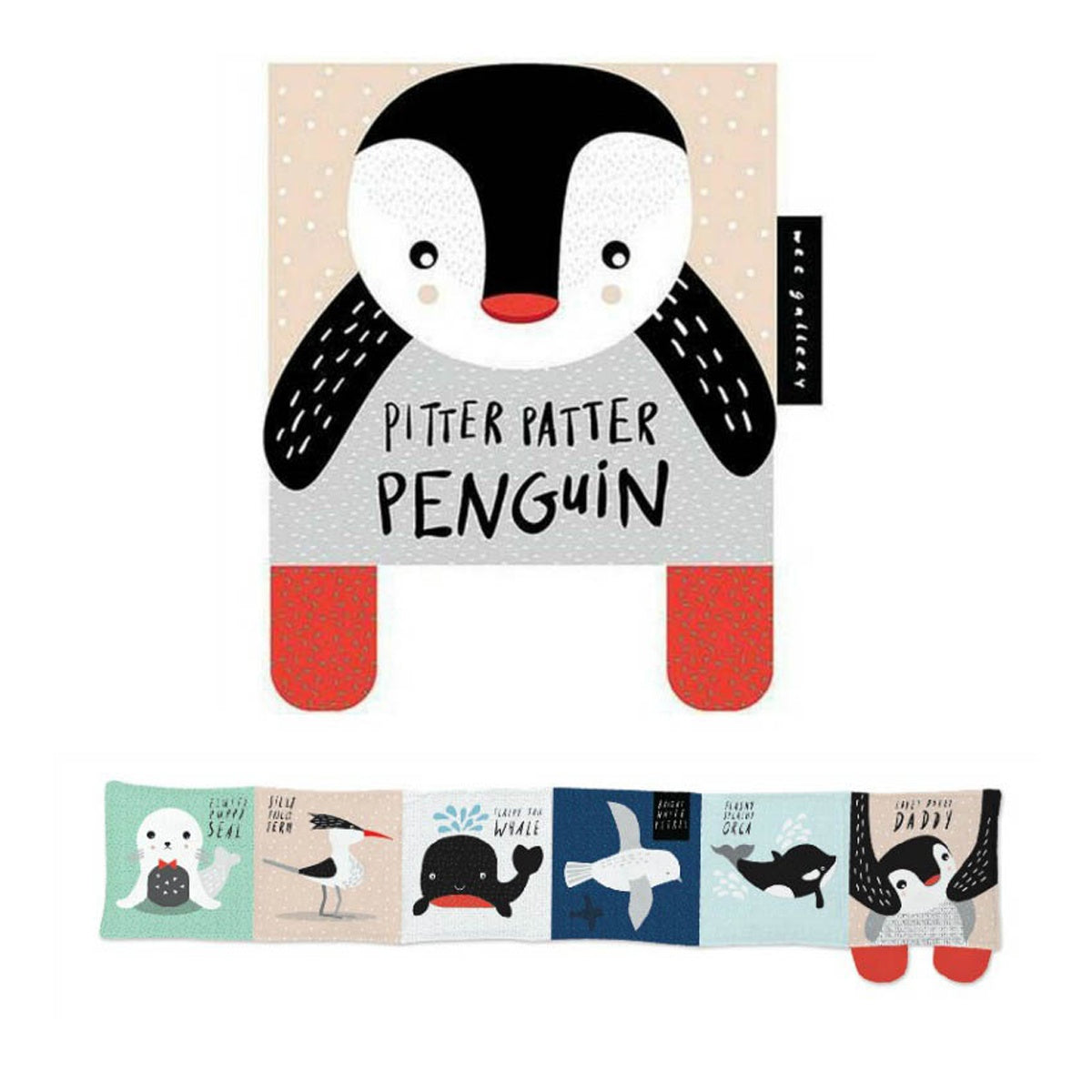 Wee Gallery Cloth Books: Pitter Patter Penguin