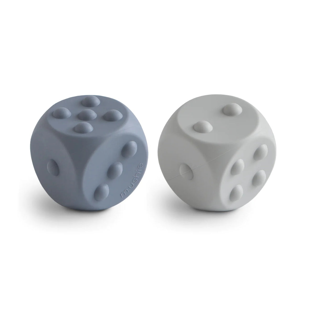 Mushie Dice Press Toy 2-pack Tradewinds/Stone
