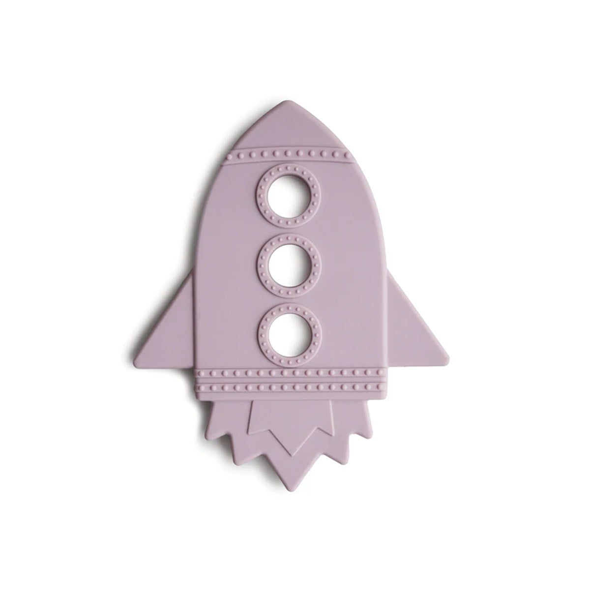 Mushie Rocket Teether - Soft Lilac