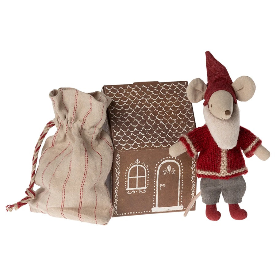 Maileg - Santa Mouse with House
