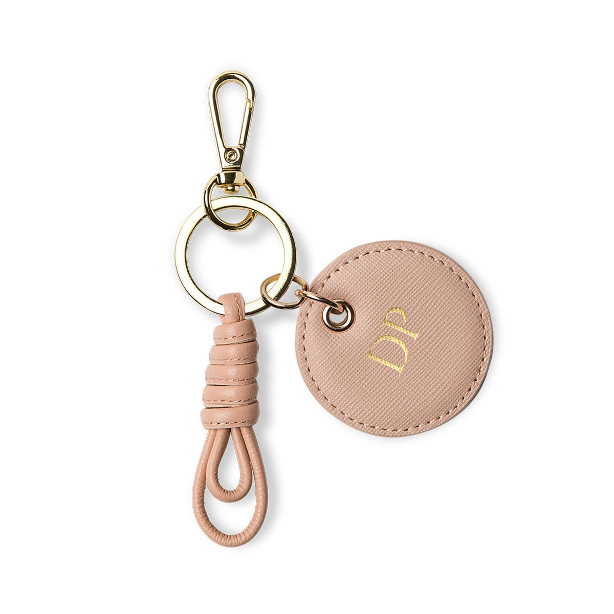 Repeated Knot Keyring - Taupe
