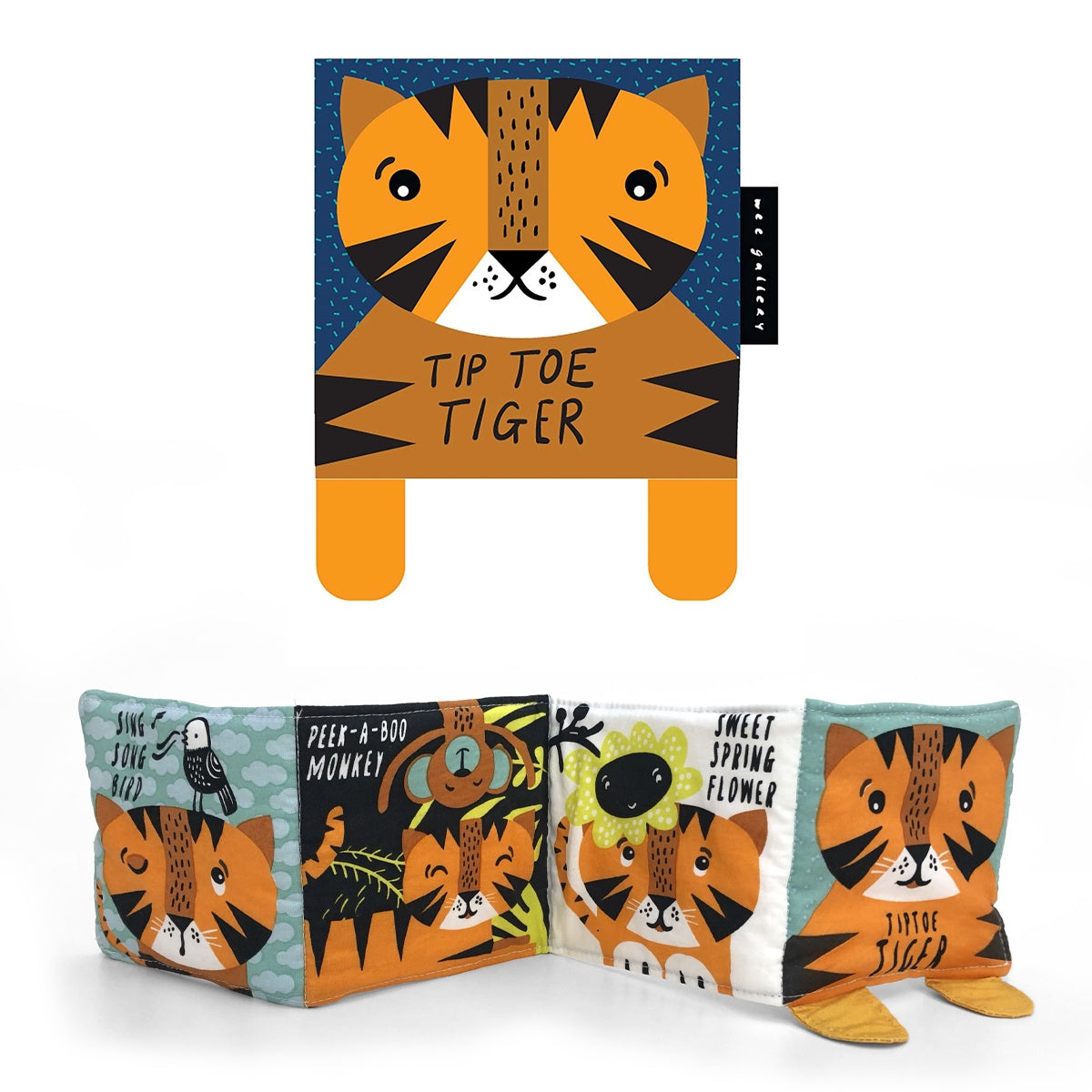 Tip Toe Tiger (Wee Gallery Cloth Book)