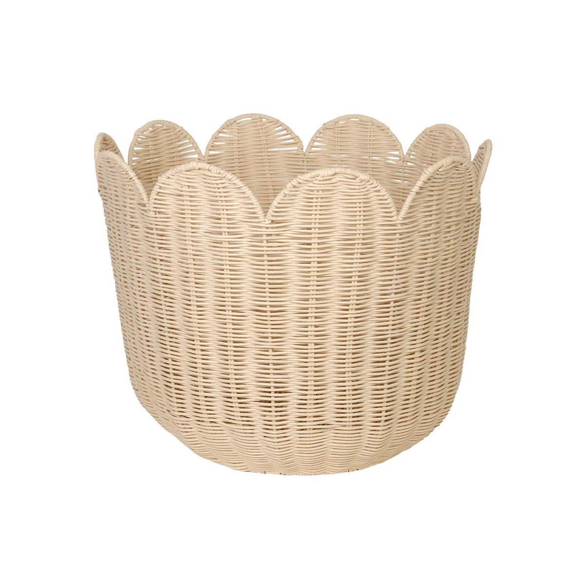 Rattan Tulip Basket - Nude