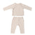 Lily Kimono Wrap Top + Pants Set - Oat Marle